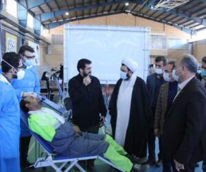اردوی جهادی پزشکی الکفیل و میز خدمت در ورزشگاه شهید قدیمی برگزار شد