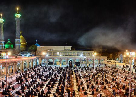 برگزاری مراسم قرائت زیارت ناحیه مقدسه در آستان مقدس حضرت عبدالعظیم(ع)