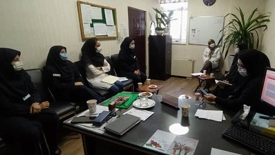 جلسه مشترک واحد بیماری های واگیر شبکه بهداشت ری با مسئولین بیمارستان شهدای هفتم تیر